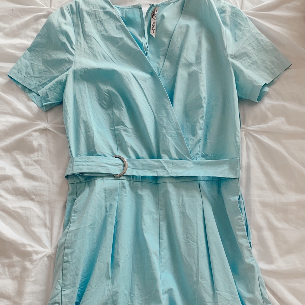 light blue romper
